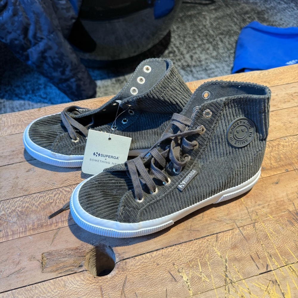 Superga Brown Corduroy High-Tops